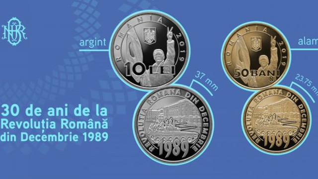 Banca Națională a României lansează pentru colecționare și pune în circulație o serie de monede pentru marcarea a 30 de ani de la Revoluția Română din Decembrie 1989