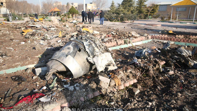 Iran: Avionul ucrainean prăbușit era în flăcări în aer și a încercat să se întoarcă după apariția unei ''probleme'' (anchetă)