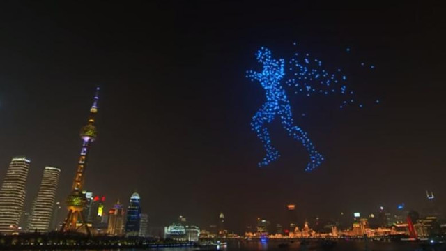 Revelion fake la Shanghai. China și-a înscenat propriul spectacol cu drone