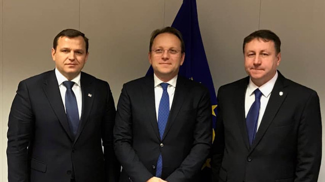 Andrei Năstase și Igor Munteanu s-au întâlnit cu comisarul european, Oliver Varhelyi