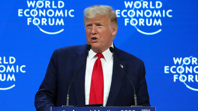 Președintele american Donald Trump, atac împotriva activiștilor de mediu, la Forumul Economic Mondial de la Davos