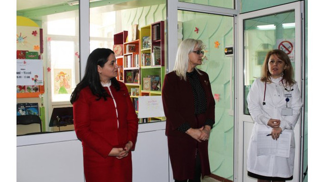 A fost deschisă o bibliotecă într-un spital pentru copii din Chișinău