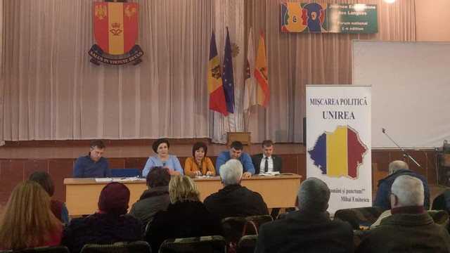 FOTO| „Noile provocări ale Mișcării de Eliberare Națională”, lansat de Mișcarea Politică „Unirea”. Toți vorbitorii au menționat despre necesitatea implicării generale in promovarea unionismului in societate