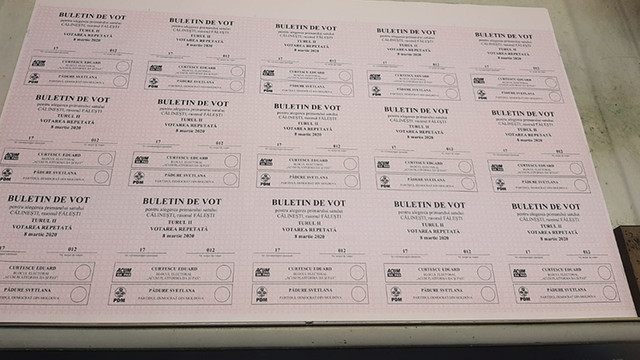 CEC a început tipărirea buletinelor de vot pentru alegerile locale repetate din Călinești