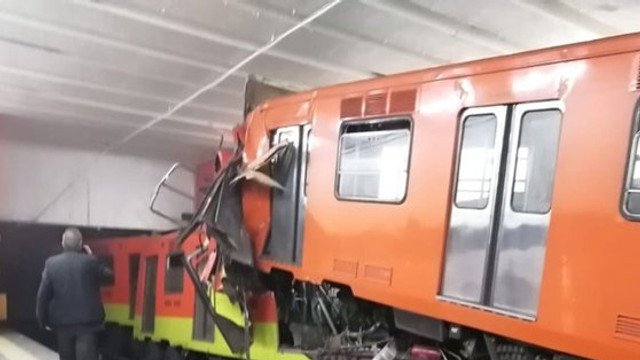 Cel puțin un mort și zeci de răniți după ciocnirea a două trenuri de metrou în Mexic
