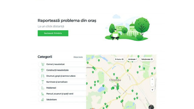 Locuitorii Chișinăului pot sesiza on-line problemele din oraș