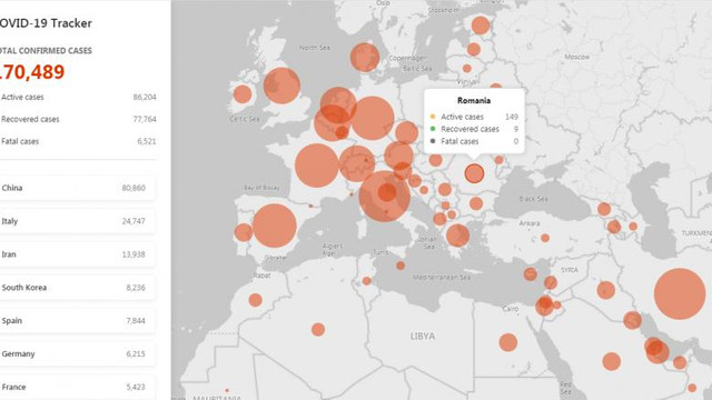 Microsoft lansează o hartă interactivă cu informații despre coronavirus