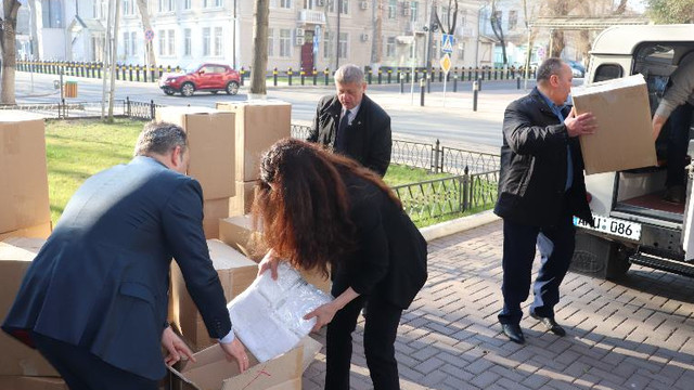 Institutului de Urgență i-au fost donate măști produse în Penitenciarul de la Rusca

