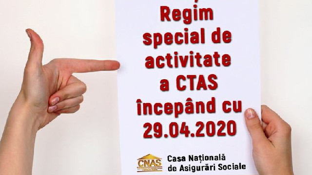 CNAS va primi cetățenii în regim special