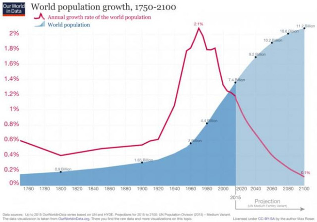 ESTIMĂRI | Care ar fi populația Pământului în 2100 și care este ritmul de creștere a acesteia (GRAFIC)