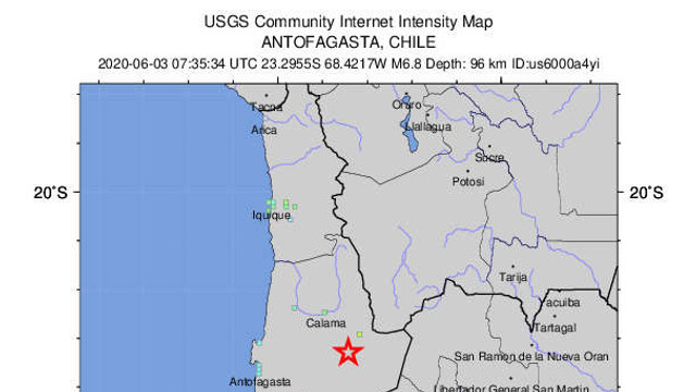 Un cutremur cu magnitudinea 6,8 s-a produs în Chile