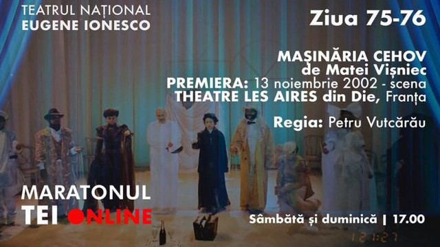 Un spectacol de Matei Vișniec va difuza online Teatrul Național ”Eugene Ionesco”