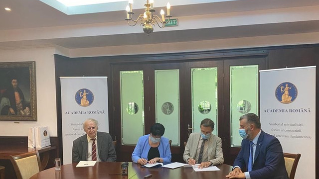 A fost semnat acordul care prevede promovarea colaborărilor științifice între Academia Română și instituțiile academice și universitare din R.Moldova