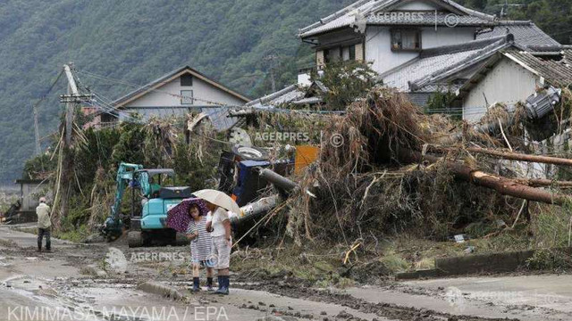 Inundații în Japonia - Cel puțin 70 de morți în urma ploilor torențiale; precipitațiile se vor intensifica începând de luni