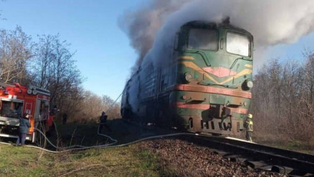 Trenul de pe ruta Ocnița-Bălți a luat foc în apropierea orașului Drochia