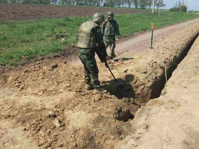 O captură de 75 de mine antiinfanterie a fost descoperită în timpul lucrărilor agricole la Anenii Noi 