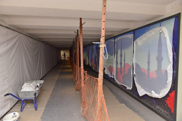 FOTO | Camere de supraveghere și pereți anti-vandalizare - pasajul subteran de la Viaduct este aproape gata