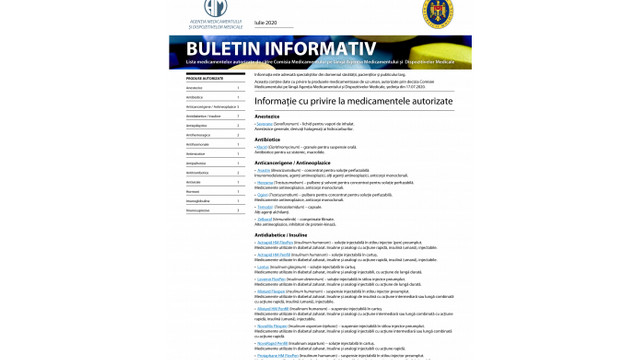 A fost lansat primul Buletin cu date despre medicamentele autorizate în R. Moldova
