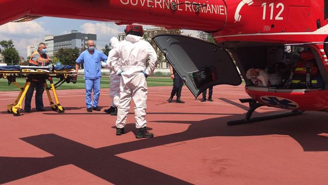 FOTO | O nouă intervenție a echipajul aero –medical SMURD Iași 