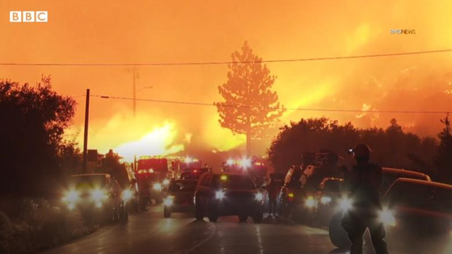 VIDEO | Imaginile apocalipsei climatice în California. Un incendiu de pădure scăpat de sub control a devenit o tornadă de foc
