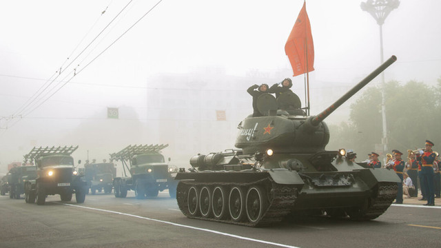 Paradă militară la Tiraspol, la 30 de ani de la secesiunea așa-zisei republici moldovenești nistrene