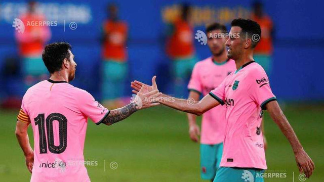 Fotbal: Messi a reușit o dublă pentru FC Barcelona în amicalul cu Girona