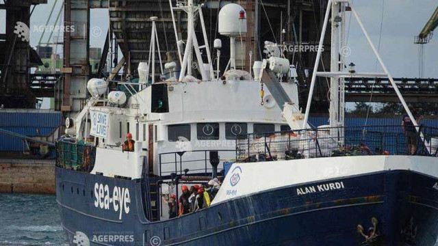 Nava umanitară germană Alan Kurdi a salvat peste 100 de migranți din Marea Mediterană