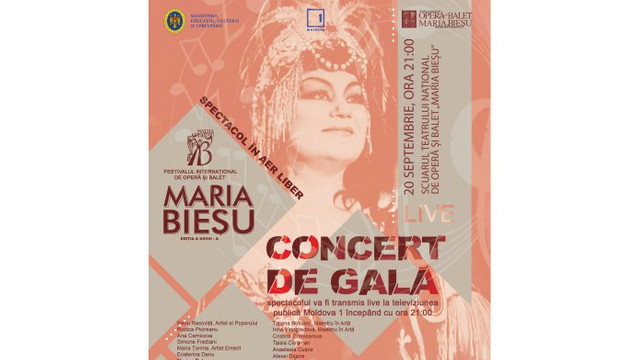 Festivalul Internațional de Operă și Balet ”Maria Bieșu” se va încheia cu un concert de gală în aer liber