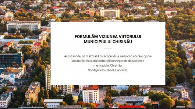 Sondaj online: Cum trebuie să arate viitorul municipiului Chișinău 