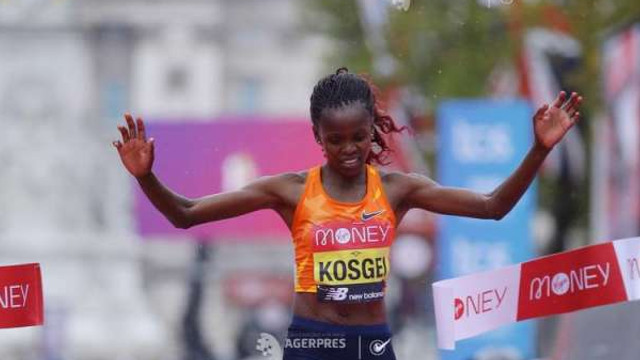 Atletism: Kenyanca Brigid Kosgei a câștigat cursa feminină a maratonului Londrei