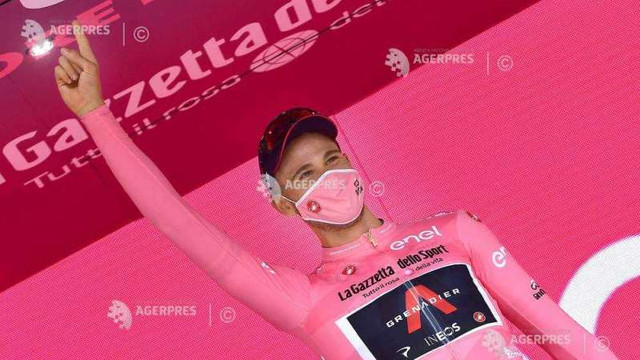 Ciclism |  Filippo Ganna a câștigat en solitaire etapa a 5-a a Turului Italiei