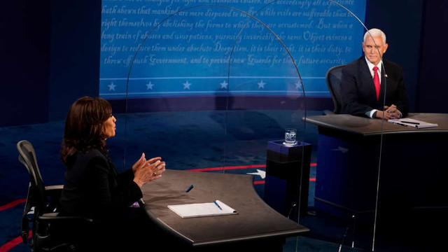 SUA: Candidații la funcția de vicepreședinte Kamala Harris și Mike Pence s-au confruntat în unica dezbatere televizată