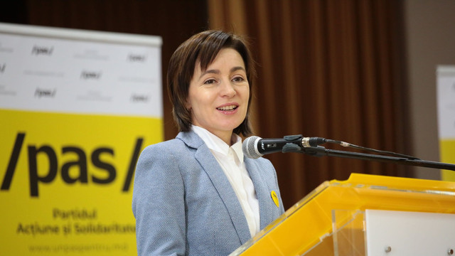 VIDEO | Cum a fost întâmpinată Maia Sandu la sediul PAS după aflarea rezultatelor preliminare parțiale. „Moldova are viitor datorită oamenilor buni din această țară”