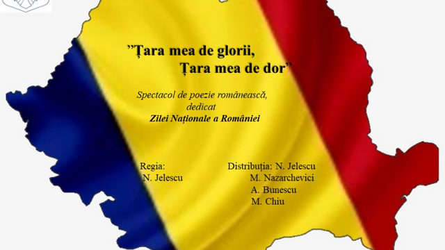 Ambasada României și Institutul Cultural Român la Chișinău organizează spectacolul „Țara mea de glorii, Țara mea de dor”, dedicat Zilei Naționale a României
