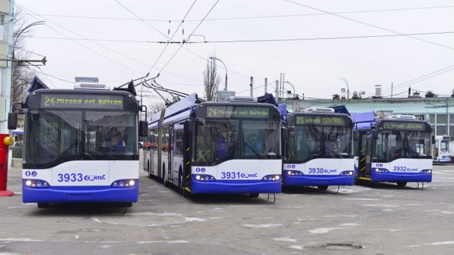 Până la sfârșitul anului, pe străzile Chișinăului vor circula 15 troleibuze moderne
