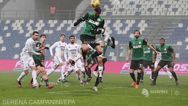 Fotbal: Sassuolo - Benevento 1-0, în uvertura etapei a 11-a din Serie A