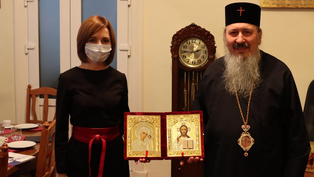 Președintele ales, Maia Sandu, s-a întâlnit cu Mitropolitul Basarabiei, Înaltpreasfințitul Părinte Petru