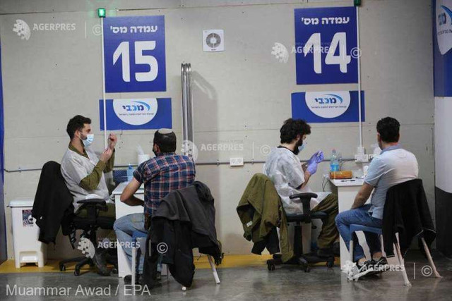 Peste un milion de persoane din Israel au primit ambele doze de vaccin anti-COVID19