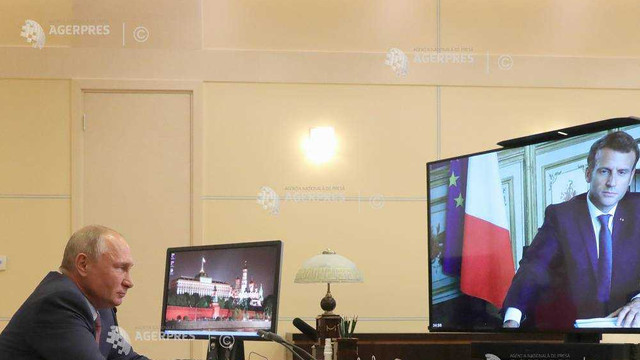 Convorbire Putin-Macron, înaintea unei reuniuni privind Nagorno-Karabah