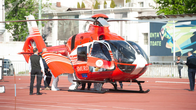 Un echipaj aero-medical SMURD Iași a transportat la Chișinău o femeie din raionul Fălești, care a suferit arsuri de gradul I și II