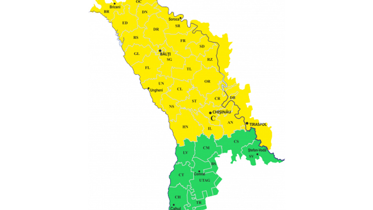 Datele meteo moldova. Унгень Молдова на карте. Желтый код метеоопасности. Желтая Республика на карте. Где находятся Унгены в Молдавии.