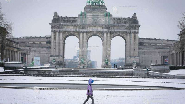 Belgia, afectată de un val de frig, cu temperaturi de până la -15 grade Celsius