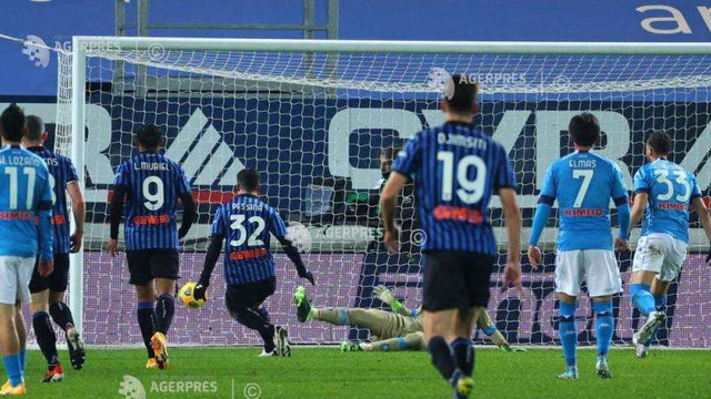 Fotbal: Cupa Italiei - Atalanta a eliminat-o pe Napoli și s-a calificat în finală