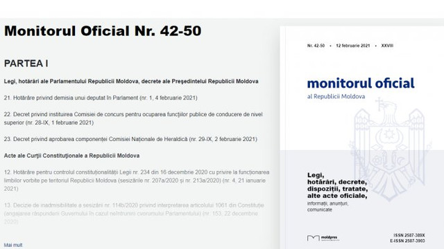 Monitorul Oficial a publicat modul de stabilire și aplicare a prețurilor la bunurile din rezervele de stat
