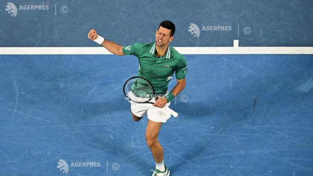 Tenis: Novak Djokovic, în optimi de finală la Australian Open după un meci de cinci seturi cu Taylor Fritz