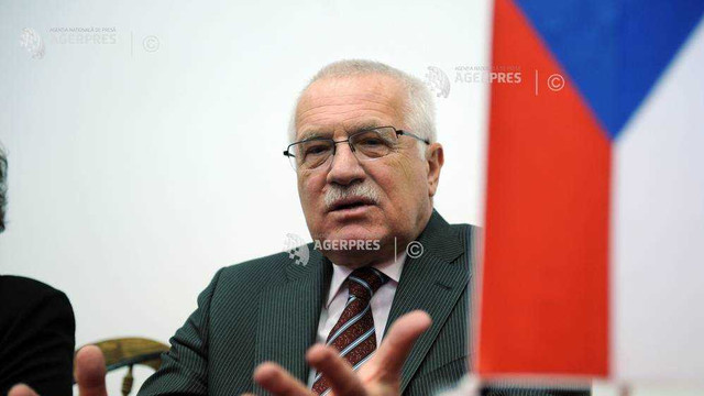 Fostul președinte ceh Vaclav Klaus, ''coronasceptic'', bolnav de COVID-19