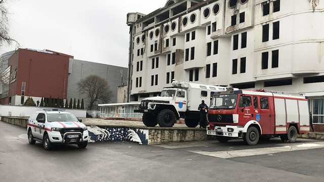 Un post de pompieri a fost amenajat în preajma Centrului COVID de la Moldexpo