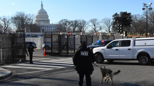 Poliția Capitoliului anunță o „posibilă intenție a unei miliții” de a ataca joi sediul Congresului