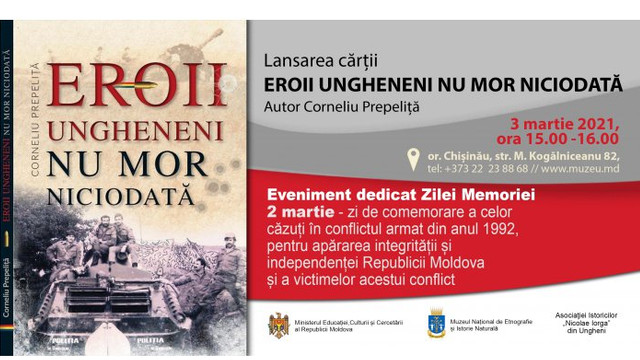 O carte despre eroii ungheneni din războiul de pe Nistru a fost lansată la un muzeu din Capitală