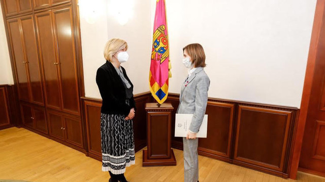 Ambasadoarea Italiei la Chișinău a avut o întrevedere de rămas bun la Președinție
